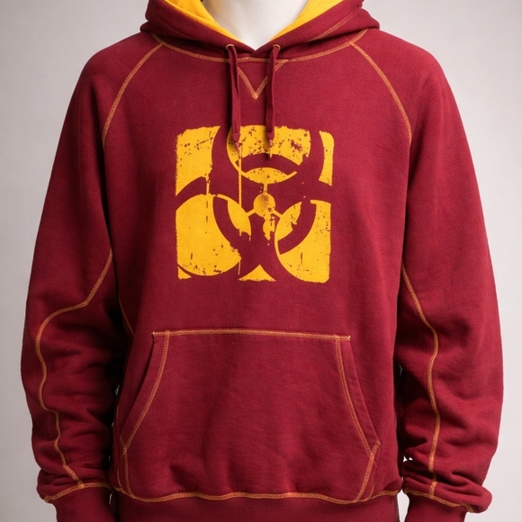mutant muscle wear Other - MEW (Mutant Enemy Wear) Biohazard Hoodie – 2XL 🔥Super sick red & yellow